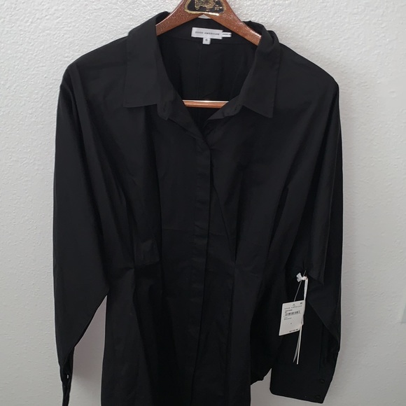 NWT GOOD AMERICAN DART POPLIN SHIRT - Picture 5 of 9
